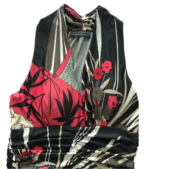 QED LONDON Floral Boho Maxi sleeveless dress empire waist Built in bra. Small - Picture 3 of 9